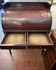 Antique Edwardian Roll Top Desk With Key (SKU129)