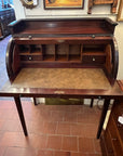 Antique Edwardian Roll Top Desk With Key (SKU129)