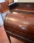 Antique Edwardian Roll Top Desk With Key (SKU129)