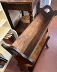 Arts & Crafts Antique Oak Double Book Trough (SKU74)