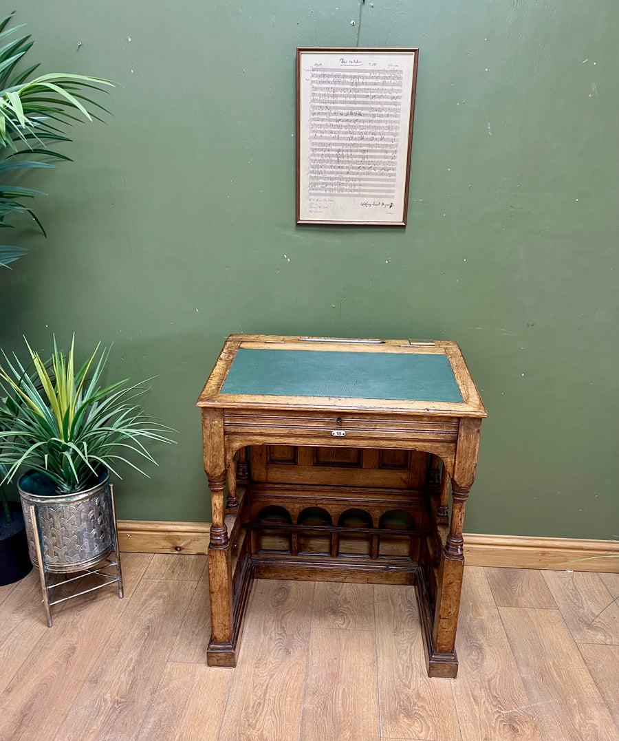 Antique Oak Davenport Style Desk (SKU148)