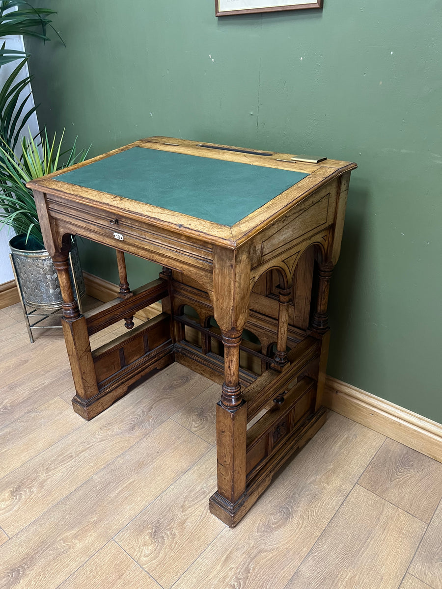 Antique Oak Davenport Style Desk (SKU148)