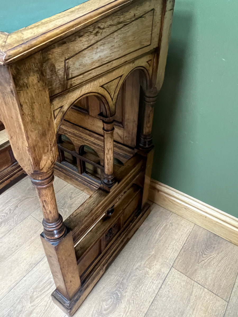 Antique Oak Davenport Style Desk (SKU148)