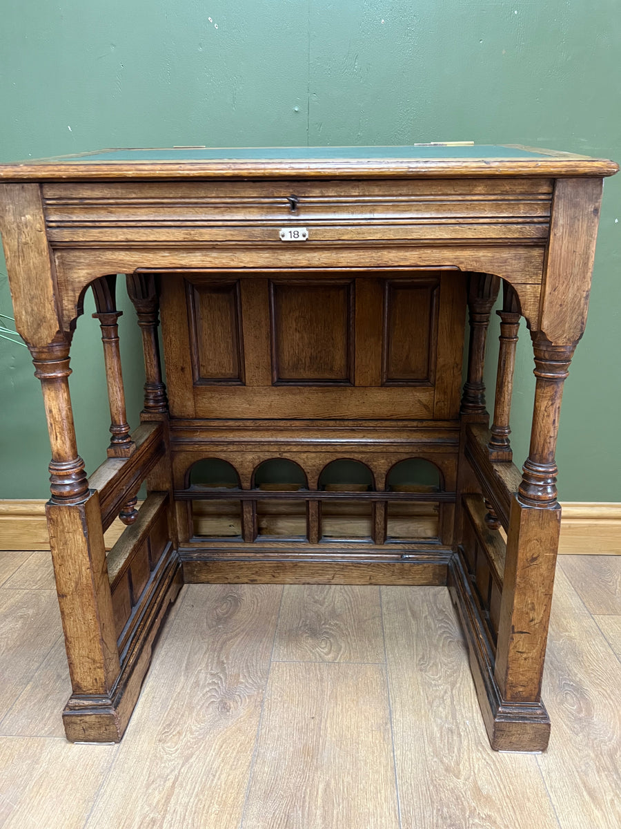 Antique Oak Davenport Style Desk (SKU148)