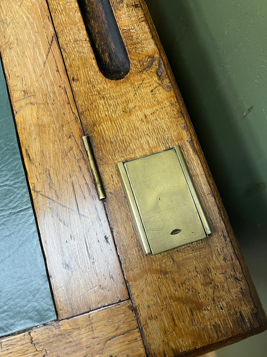 Antique Oak Davenport Style Desk (SKU148)
