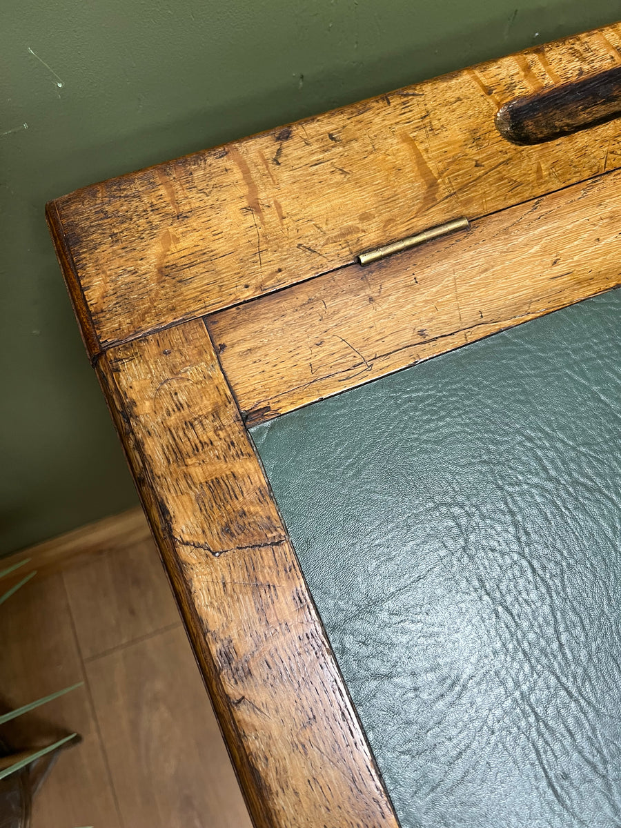Antique Oak Davenport Style Desk (SKU148)