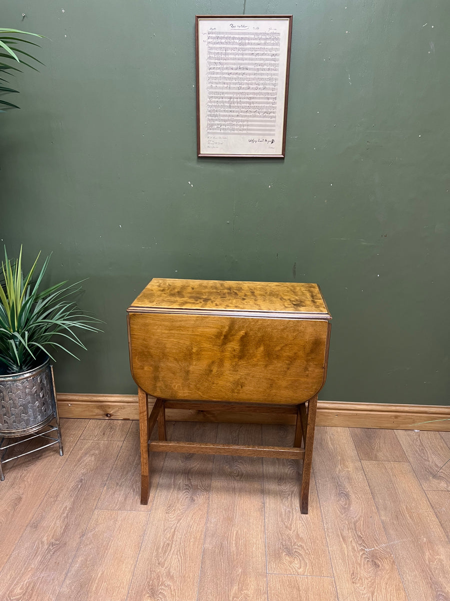 Antique Small Drop Leaf Extending Swivel Top Dining Table (SKU33)