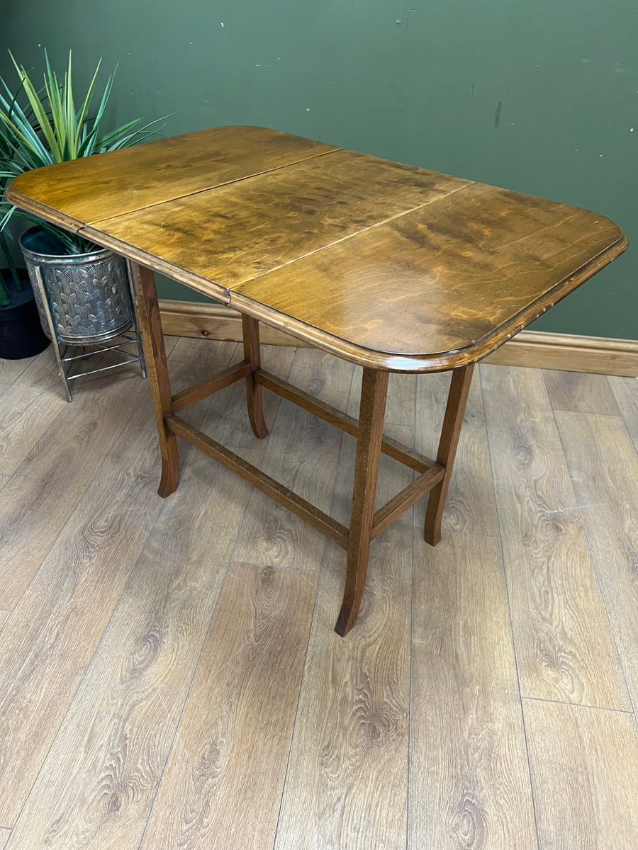 Antique Small Drop Leaf Extending Swivel Top Dining Table (SKU33)