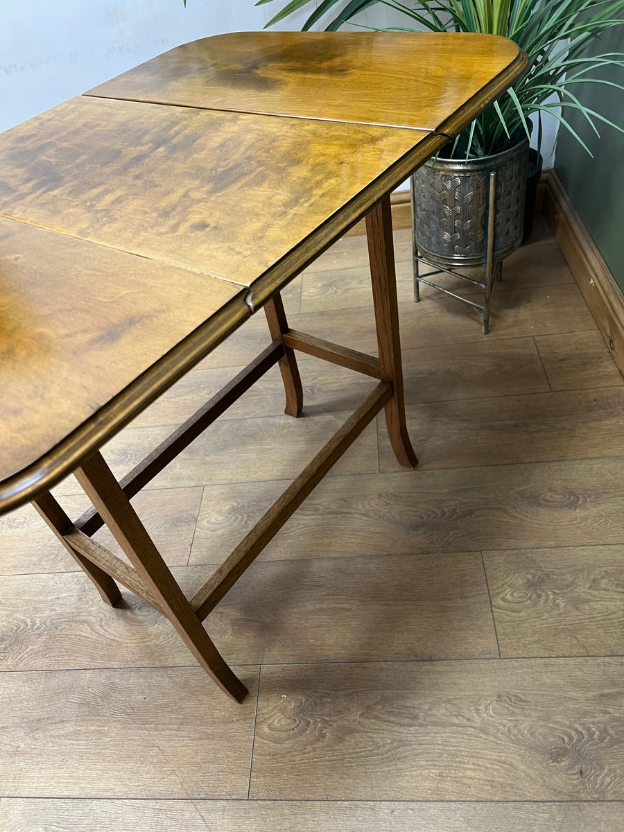 Antique Small Drop Leaf Extending Swivel Top Dining Table (SKU33)