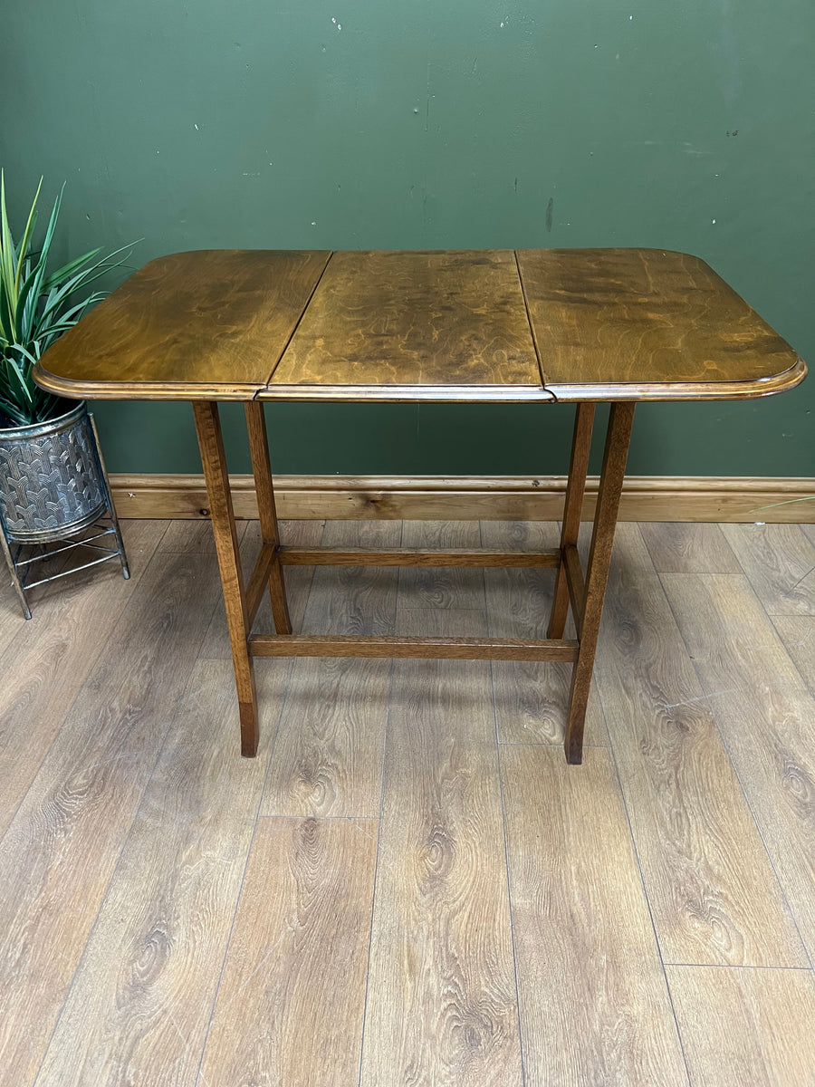 Antique Small Drop Leaf Extending Swivel Top Dining Table (SKU33)