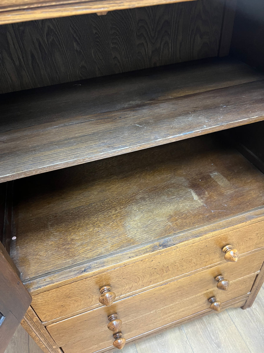 Vintage Oak Chest Tall Boy (SKU162)