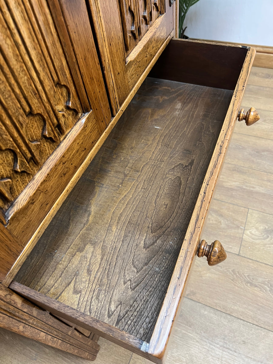 Vintage Oak Chest Tall Boy (SKU162)