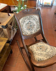 Antique Victorian Folding Rocking Chair (SKU226)