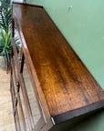 Antique Mahogany Glazed Bookcase 4 Shelves (SKU134)