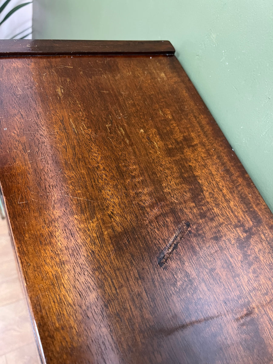 Antique Mahogany Glazed Bookcase 4 Shelves (SKU134)