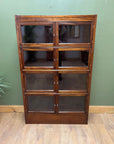 Antique Mahogany Glazed Bookcase 4 Shelves (SKU134)
