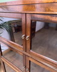 Antique Mahogany Glazed Bookcase 4 Shelves (SKU134)