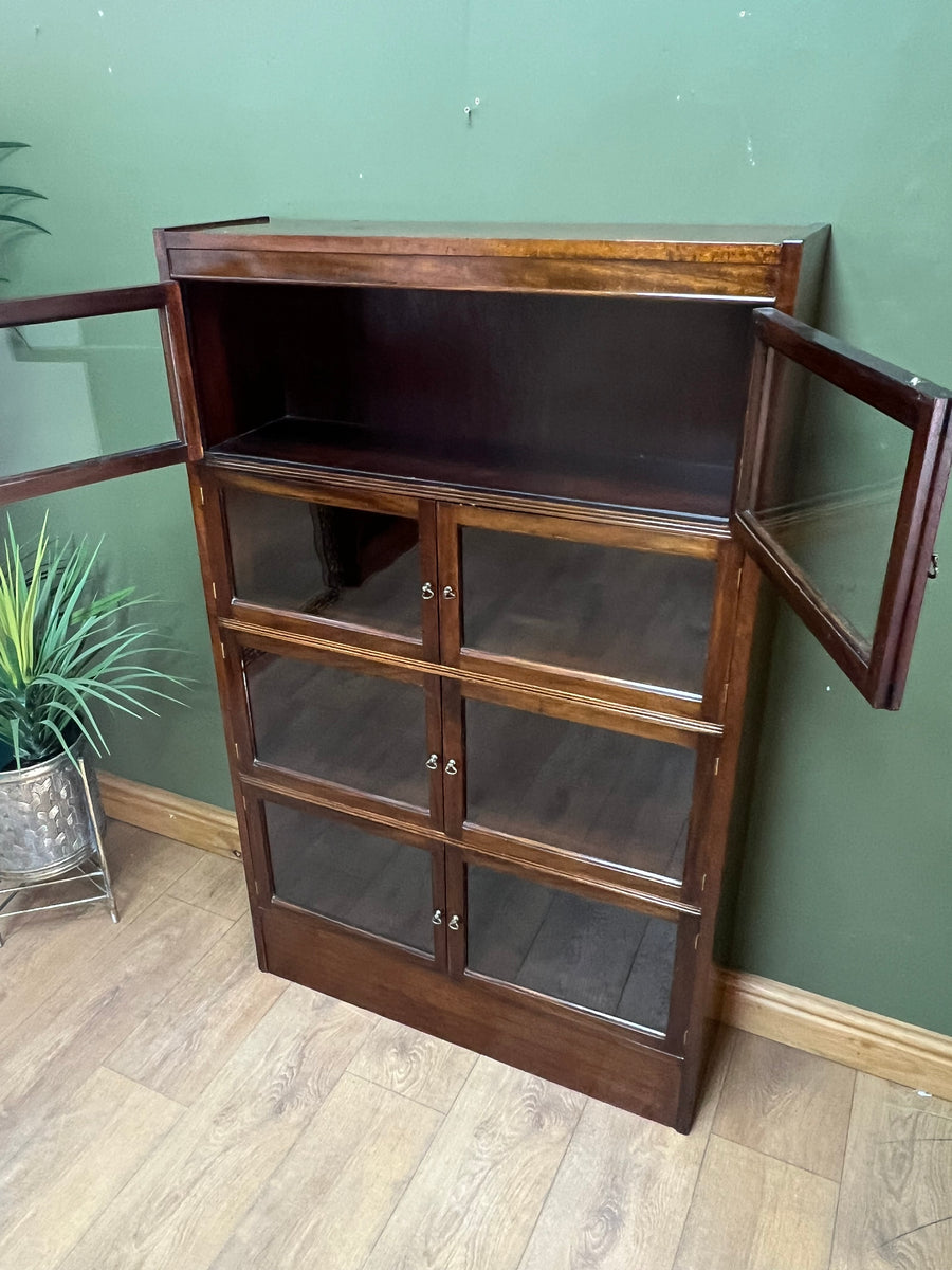 Antique Mahogany Glazed Bookcase 4 Shelves (SKU134)