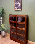 Antique Mahogany Glazed Bookcase 4 Shelves (SKU134)