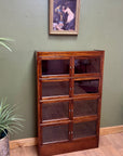 Antique Mahogany Glazed Bookcase 4 Shelves (SKU134)