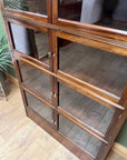 Antique Mahogany Glazed Bookcase 4 Shelves (SKU134)