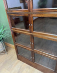 Antique Mahogany Glazed Bookcase 4 Shelves (SKU134)