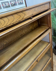 Antique Oak 4 Sectional Stacking Bookcase By Gunn (SKU131)