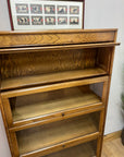 Antique Oak 4 Sectional Stacking Bookcase By Gunn (SKU131)