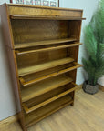 Antique Oak 4 Sectional Stacking Bookcase By Gunn (SKU131)