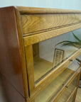 Antique Oak 4 Sectional Stacking Bookcase By Gunn (SKU131)