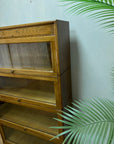 Antique Oak 4 Sectional Stacking Bookcase By Gunn (SKU131)