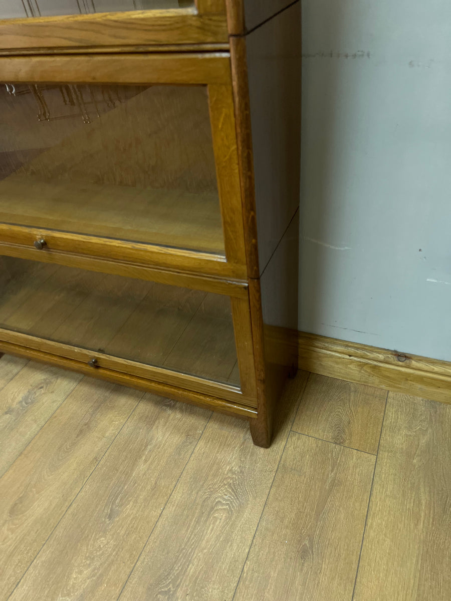 Antique Oak 4 Sectional Stacking Bookcase By Gunn (SKU131)