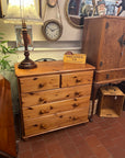 Vintage Pine 2 Over 3 Chest Drawers (SKU162)