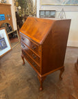 Vintage Yew Wood Bureau With Key (SKU141)