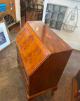 Vintage Yew Wood Bureau With Key (SKU141)