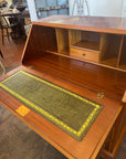 Vintage Yew Wood Bureau With Key (SKU141)