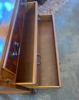Vintage Yew Wood Bureau With Key (SKU141)