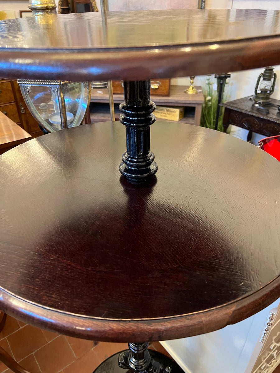 Vintage Cast Iron 2 Tier Bar Poseur Table (SKU251)
