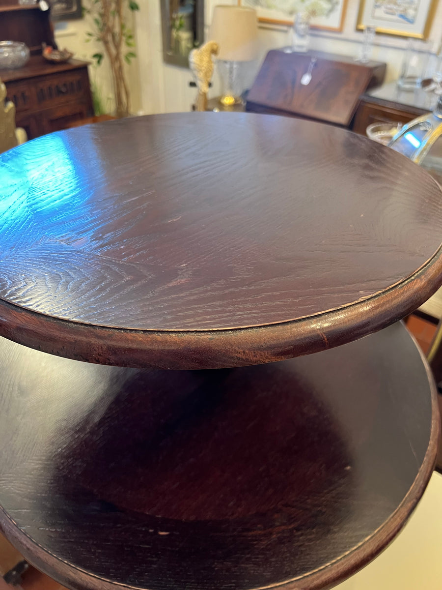 Vintage Cast Iron 2 Tier Bar Poseur Table (SKU251)