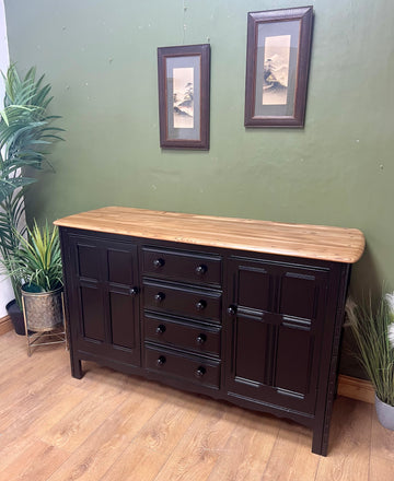Vintage Ercol Sideboard Painted Black Base (SKU69)