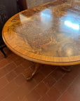 Regency Style Burr Walnut Extending Dining Table (SKU32)