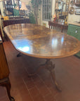 Regency Style Burr Walnut Extending Dining Table (SKU32)