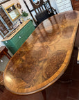 Regency Style Burr Walnut Extending Dining Table (SKU32)