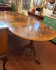 Regency Style Burr Walnut Extending Dining Table (SKU32)