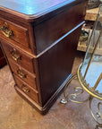 Antique Edwardian C.1900 Desk Leather Top With Key (SKU133)