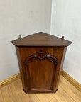 Victorian Mahogany Hanging Corner Cupboard (SKU232)