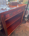 Vintage Mahogany Inlaid Bookcase With Drawer (SKU133)