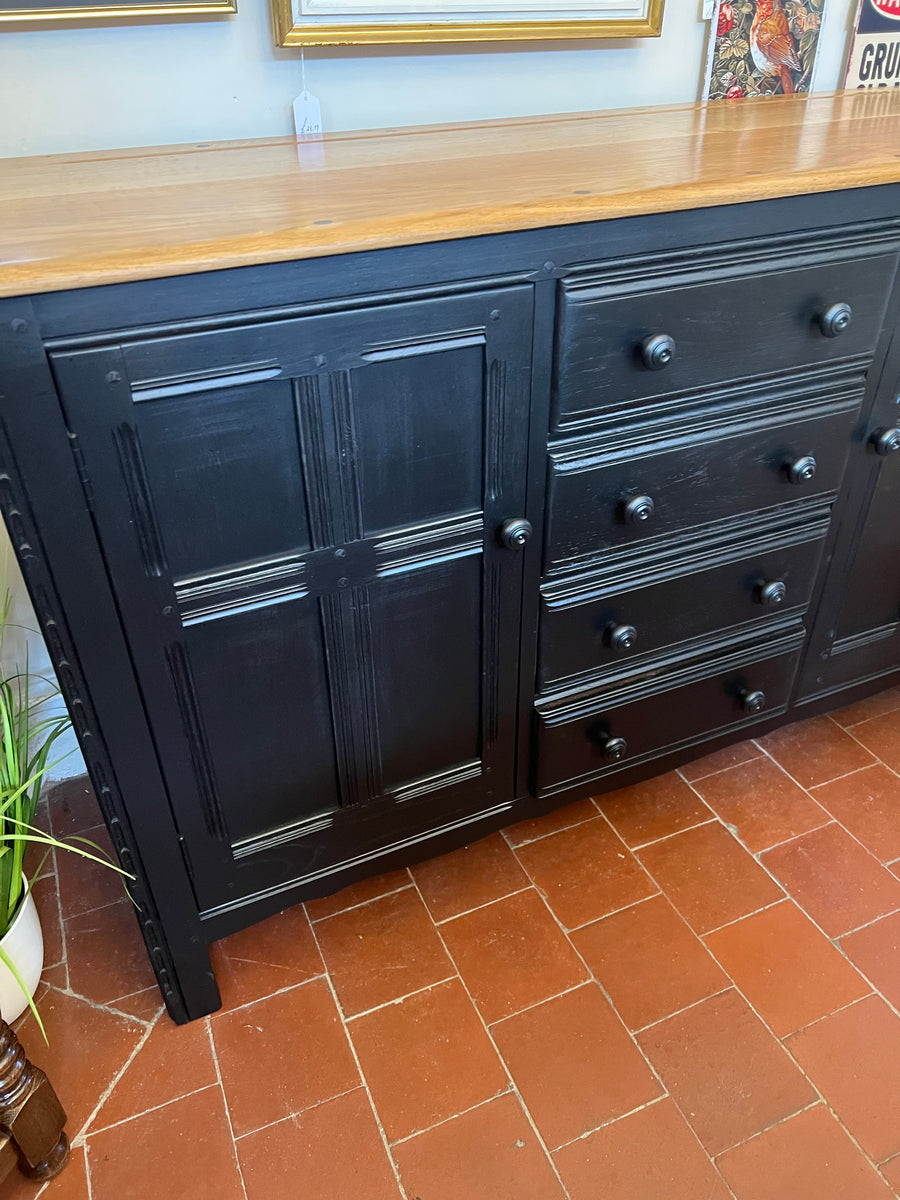 Vintage Ercol Sideboard Black Base (SKU69)