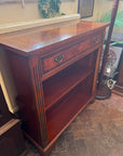 Vintage Mahogany Inlaid Bookcase With Drawer (SKU133)