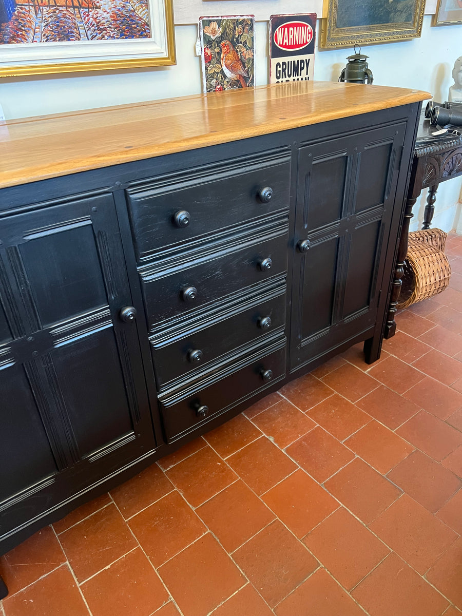 Vintage Ercol Sideboard Black Base (SKU69)
